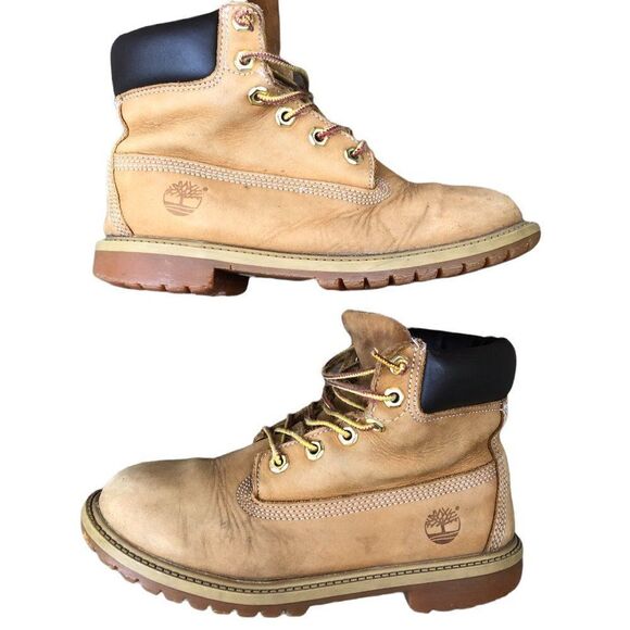 VINTAGE Premium 6 Inch Genuine Leather Timberlands Size 5 - Picture 2 of 16